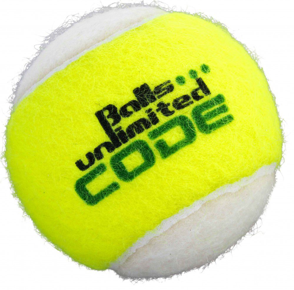 Balls Unlimited Code Green Tennisbälle, drucklos, 60er Beutel Gelb/Weiß